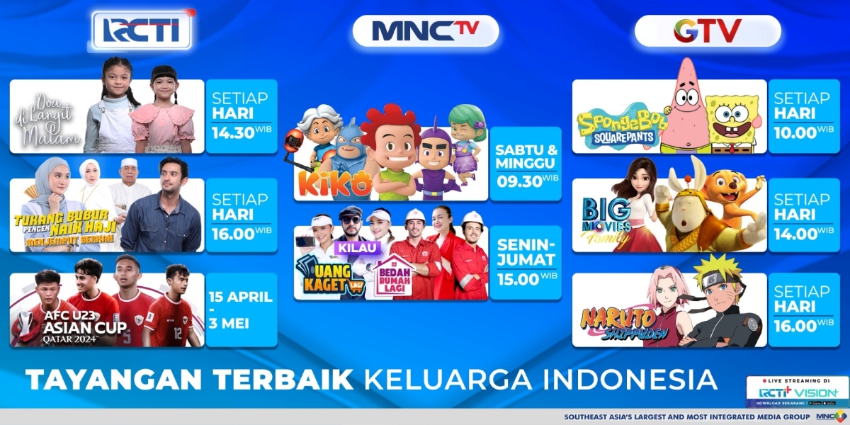 Deretan Program Terbaik MNC Media Entertainment untuk Keluarga Indonesia