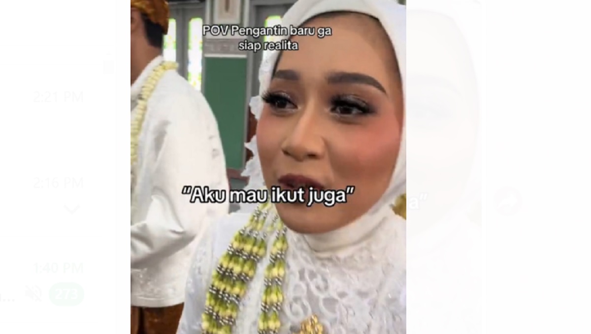 15 Menit Usai Akad Nikah, Pengantin Wanita Merengek Mau Ikut Teman Nongkrong