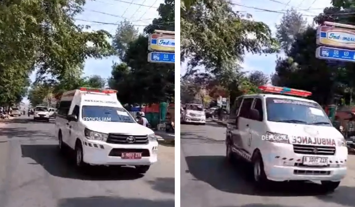 Kecelakaan Maut di Ciater, Puluhan Ambulans Bawa Jenazah Siswa dan Guru SMK ke Depok