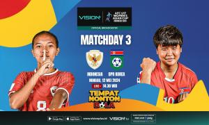 Link Live Streaming Timnas Wanita Indonesia U-17 vs Korea Utara U-17, Klik di Sini!