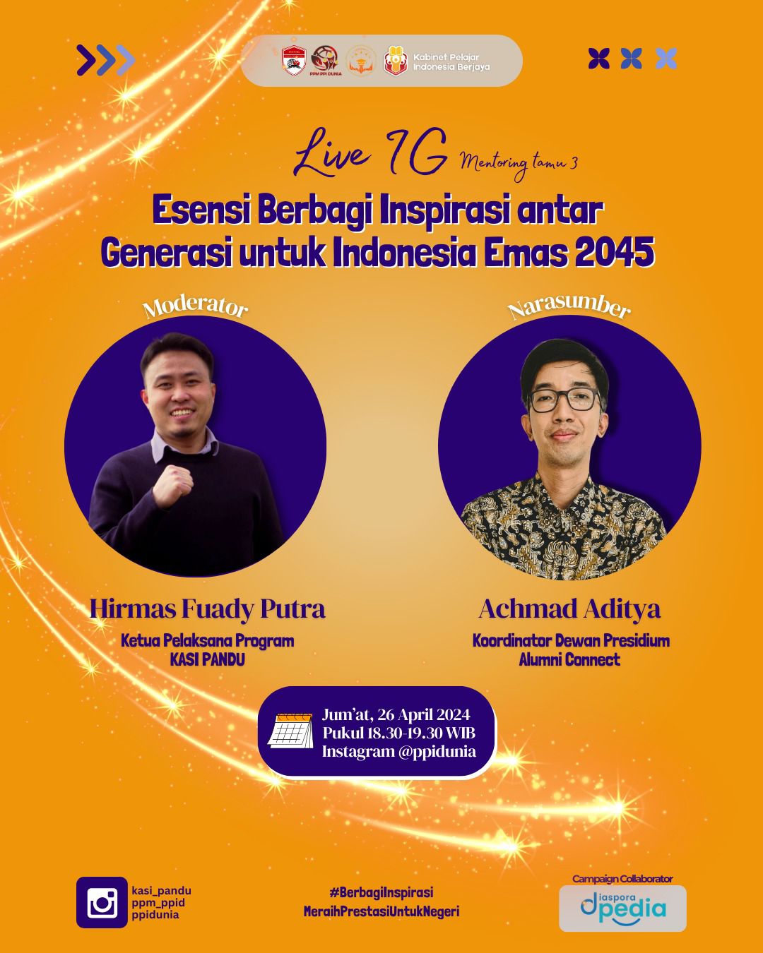 Menuju Indonesia Emas 2045, PPI Dunia Beri Motivasi ke Generasi Muda