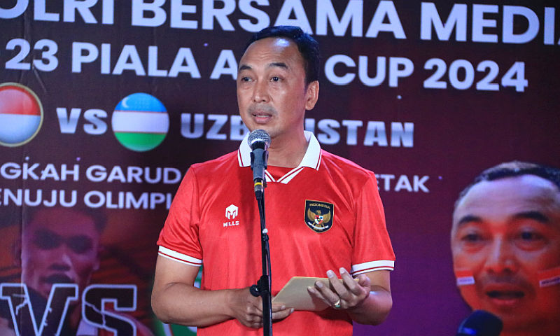 Gelar Nobar Timnas U-23 Bareng Wartawan, Irjen Sandi: Perkuat Sinegitas dan Soliditas