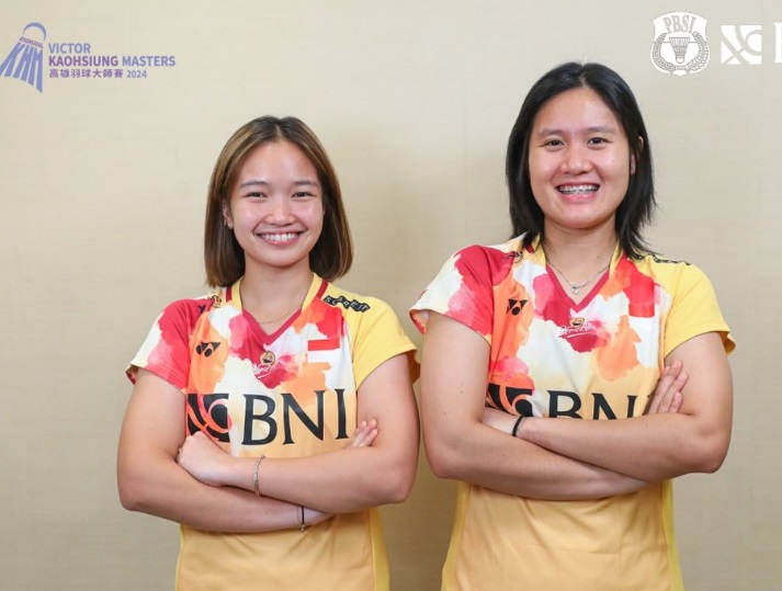 Hasil Kaohsiung Masters 2024: Debut Berjalan manis, Lanny Tria/Rachel Allessya Lolos ke 16 Besar