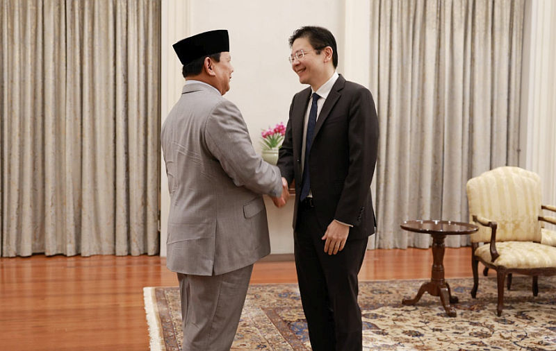 Prabowo Subianto Bertemu PM Singapura, Perkuat Kerja Sama Pertahanan