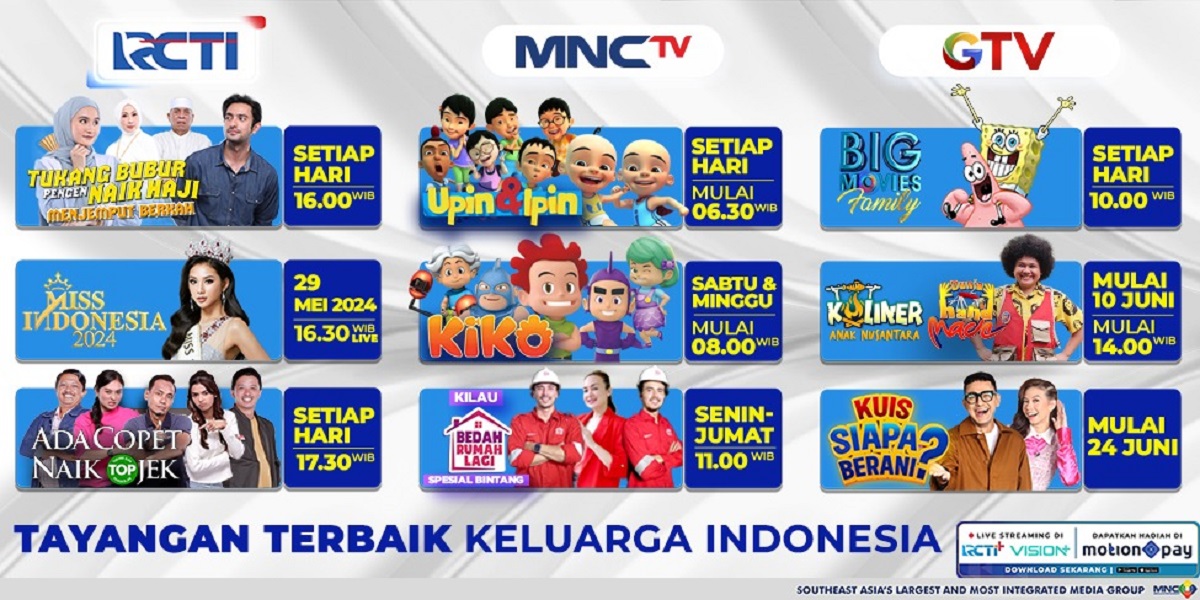 Program Terbaik untuk Keluarga Indonesia dari MNC Media Entertainment