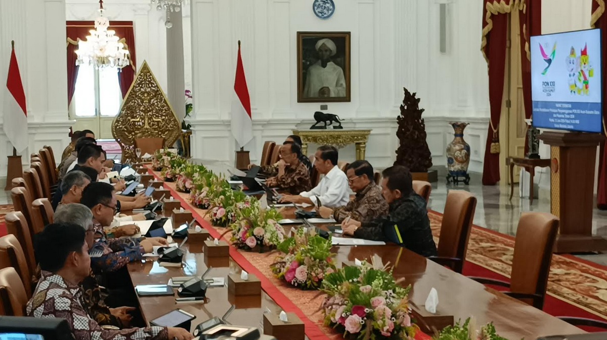 Bahas Persiapan PON XXI 2024, Presiden Jokowi Gelar Ratas Hari Ini