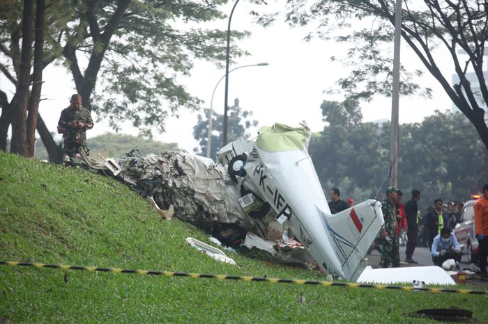 KNKT: Pesawat Latih Jatuh di BSD Usai Survei ke Tanjung Lesung Banten