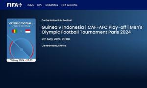 Laga Timnas Indonesia U-23 vs Timnas Guinea U-23 Dapat Disaksikan di FIFA+, Begini Caranya!
