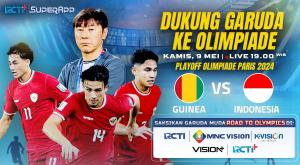 Link Live Streaming Timnas Indonesia U-23 vs Timnas Guinea U-23 di Playoff Olimpiade Paris 2024 di RCTI+, Klik di Sini!