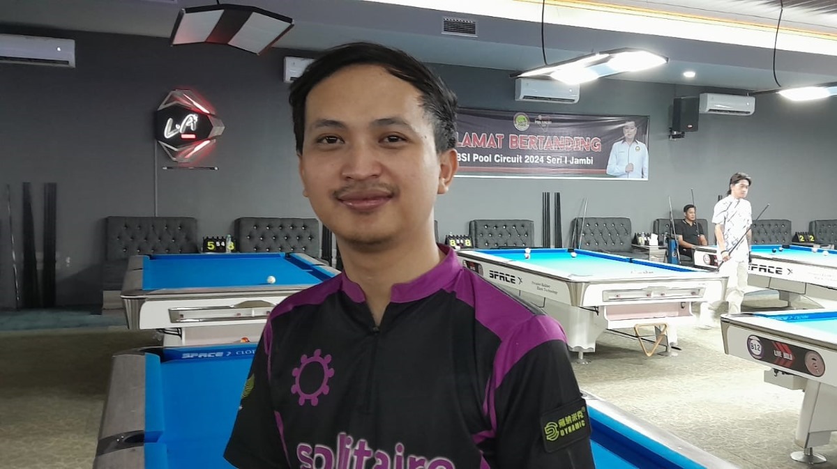 POBSI Pool Circuit 2024 Seri I Jambi: Wakil Tuan Rumah Girang Tumbangkan Pebiliar Nomor 2 Nasional