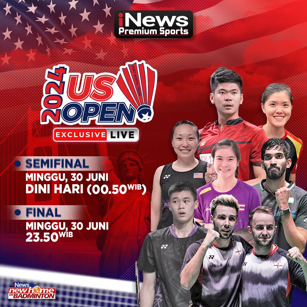 Praveen/Serena Siap Harumkan Nama Indonesia di BWF Super 300 US Open 2024, Minggu 30 Juni, Saksikan Aksinya, Live Eksklusif hanya di iNews