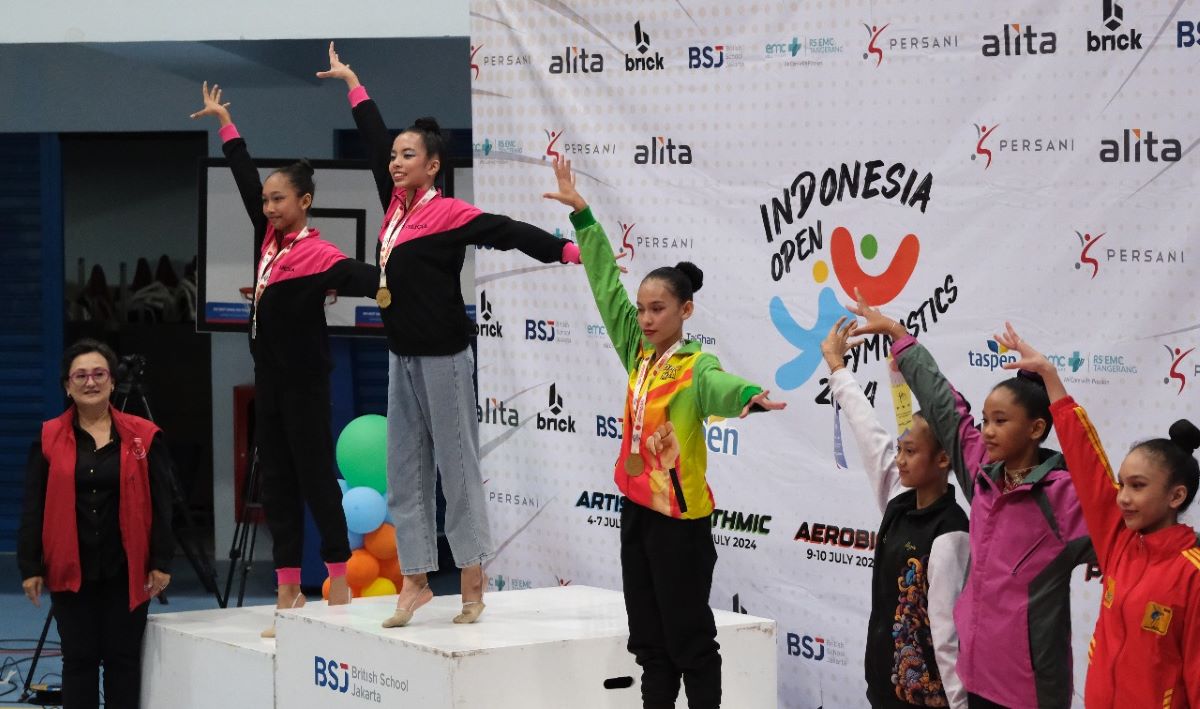 Banyak Kejutan di 3rd Gymnastics Indonesia Open 2024: Juara Bertahan Aerobik Jaga Podium, Ritmik Punya Wajah Baru