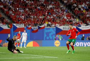 Hasil Babak Pertama Timnas Portugal vs Republik Ceko di Euro 2024: Cristiano Ronaldo Melempem, Skor 0-0