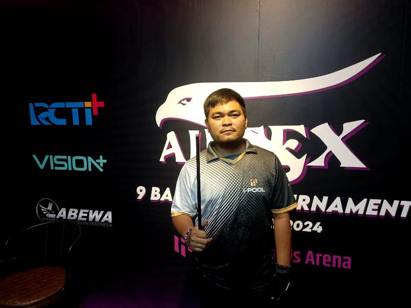 Leo Puluhulawa Manfaatkan Alieex 9 Ball Open Tournament 2024 untuk Persiapan PON XXI Aceh-Sumut