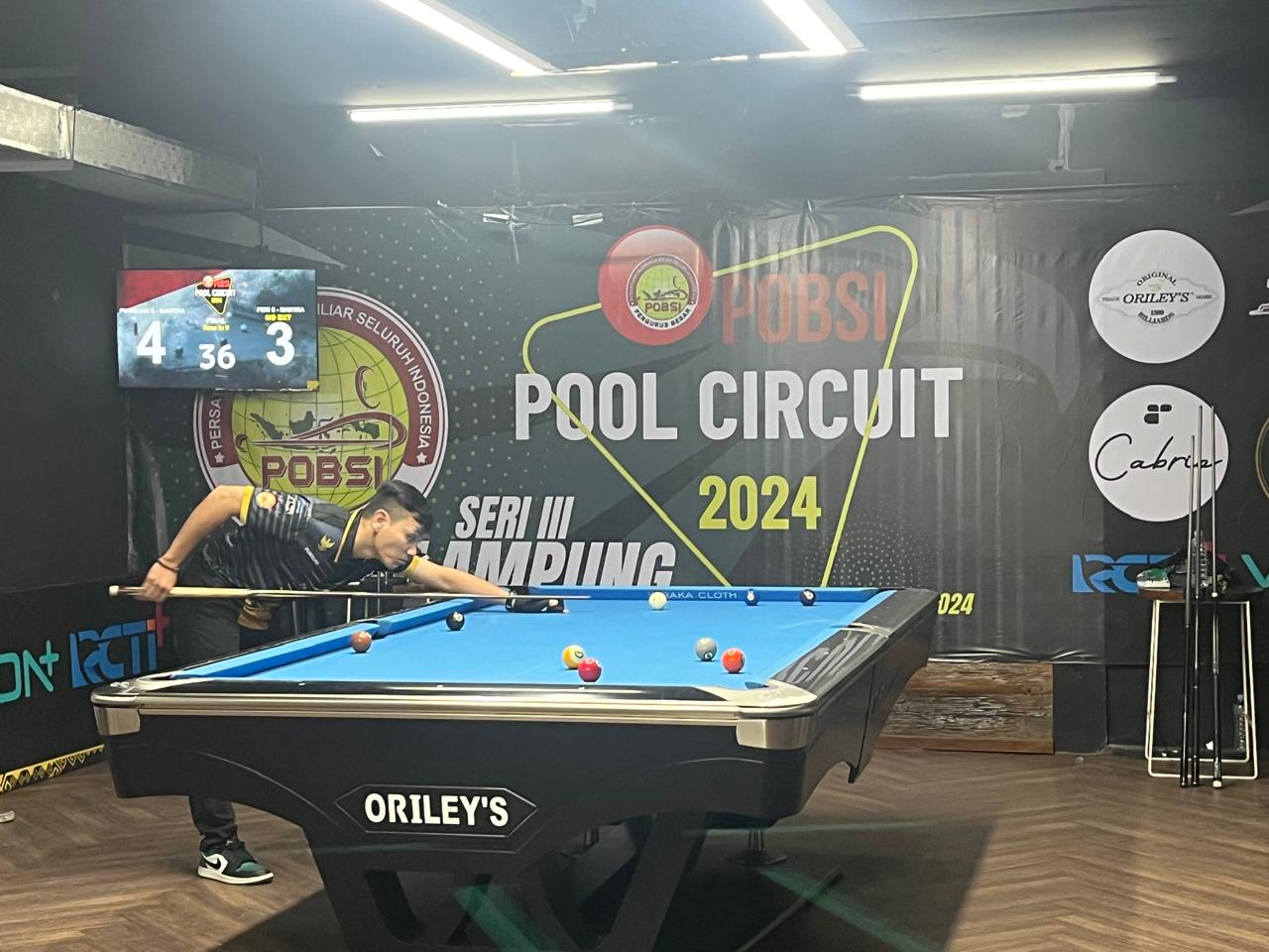 POBSI Pool Circuit 2024 Seri III Lampung: Punguan Sihombing Tantang Feri Satriyadi di Final!