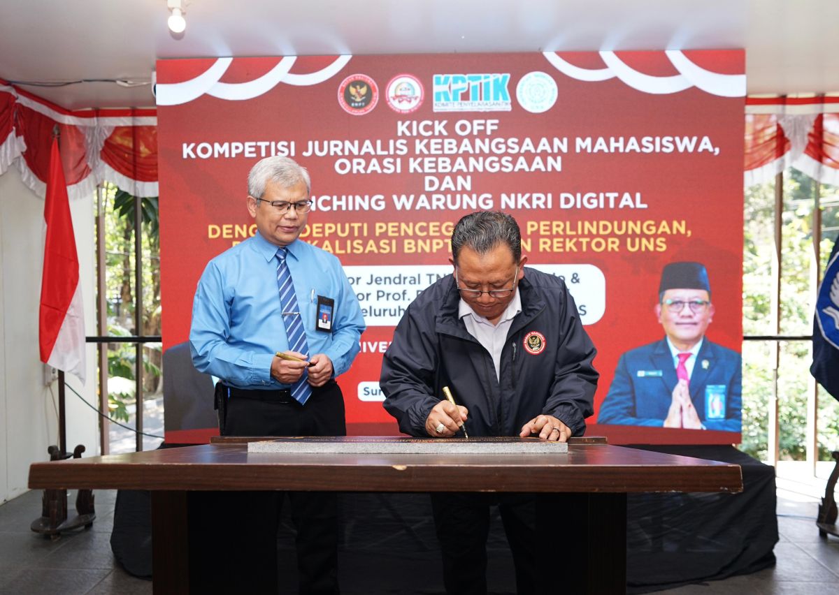 UNS Meresmikan Warung NKRI Digital Kolaborasi dengan BNPT