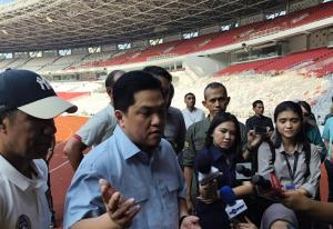 Erick Thohir Pastikan SUGBK Siap Gelar Pertandingan Timnas Indonesia vs Irak