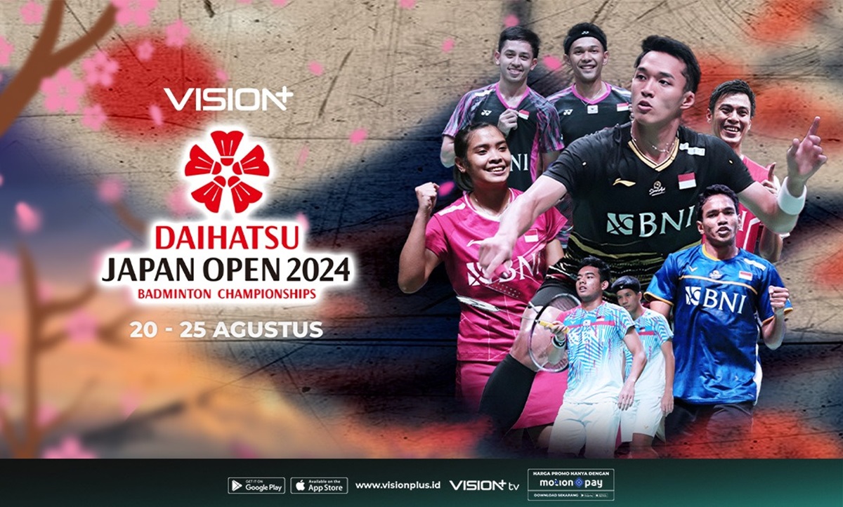 Link Live Streaming Japan Open 2024 di Vision+, Ester Nurumi hingga Shohibul Fikri/Daniel Marthin Tampil Hari Ini