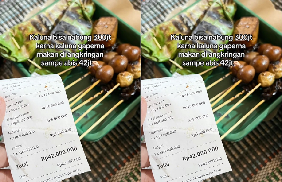 Viral Struk Makan Angkringan hingga Rp42 Juta, Kok Bisa?